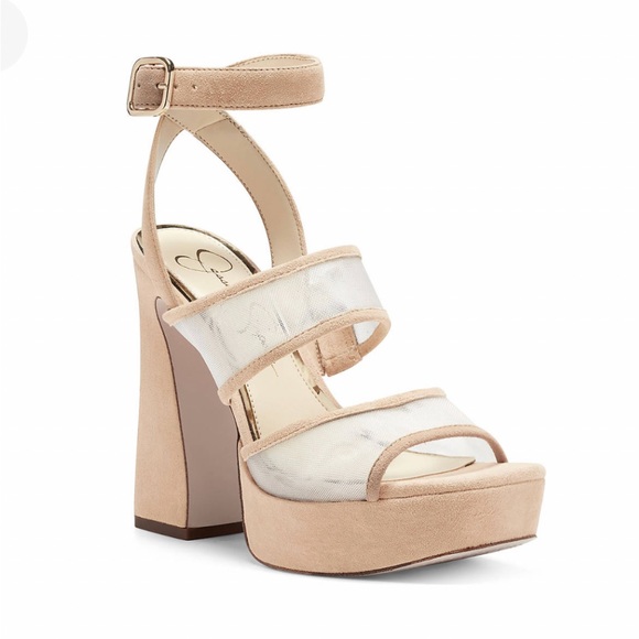 JESSICA SIMPSON DRIXI Platform Heel Sandals - Picture 1 of 10